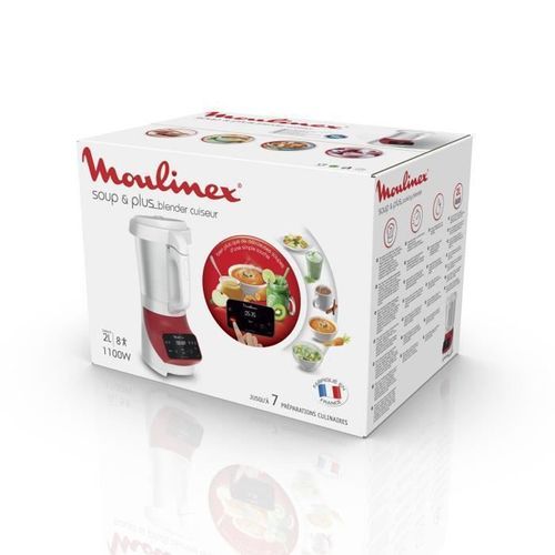 MOULINEX LM924500 Blender chauffant Soup&plus 2L Rouge - Photo n°3; ?>