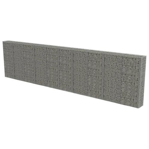 Mur à gabion avec couvercles Acier galvanisé 600 x 30 x 150 cm - Photo n°3; ?>