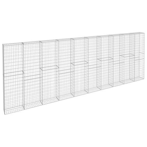 Mur à gabion avec couvercles Acier galvanisé 600 x 30 x 200 cm - Photo n°3; ?>