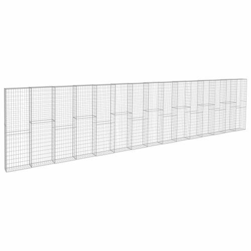 Mur à gabion avec couvercles Acier galvanisé 900 x 50 x 200 cm 2 - Photo n°2; ?>