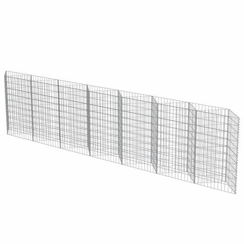 Mur de gabion Acier galvanisé 450 x 30 x 100 cm - Photo n°2; ?>