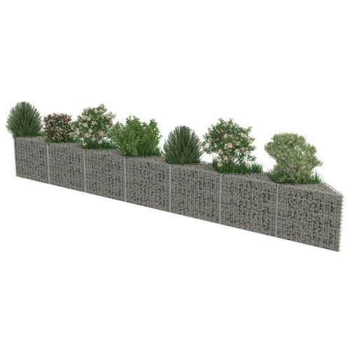 Mur de gabion Acier galvanisé 450 x 30 x 50 cm - Photo n°3; ?>