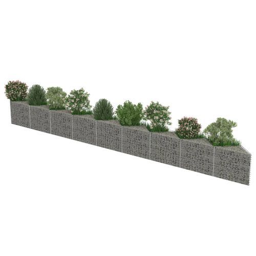 Mur de gabion Acier galvanisé 630 x 30 x 50 cm - Photo n°3; ?>