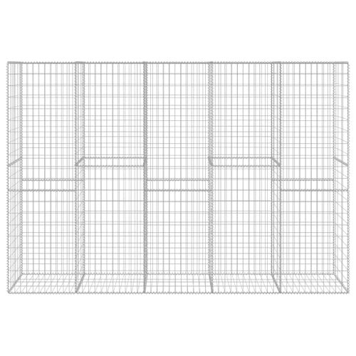 Mur en gabion avec couvercle Acier galvanisé 300 x 50 x 200 cm - Photo n°3; ?>