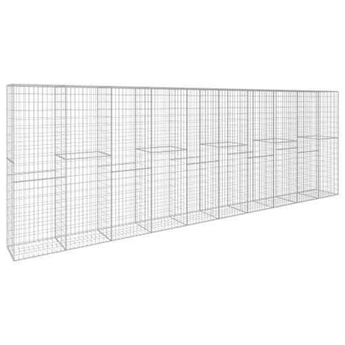 Mur en gabion avec couvercle Acier galvanisé 600 x 50 x 200 cm - Photo n°2; ?>