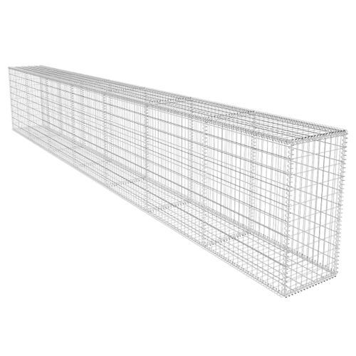 Mur en gabion avec couvercle Acier galvanisé 600x50x100 cm - Photo n°2; ?>