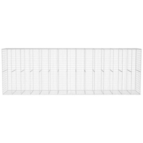 Mur en gabion avec couvercle Acier galvanisé 600x50x200 cm - Photo n°3; ?>