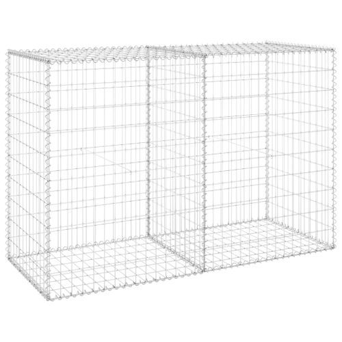 Mur en gabion avec couvercles Acier galvanisé 150x60x100 cm - Photo n°2; ?>