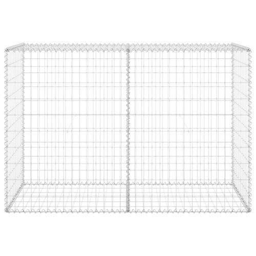 Mur en gabion avec couvercles Acier galvanisé 150x60x100 cm - Photo n°3; ?>