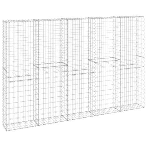 Mur en gabion avec couvercles Acier galvanisé 300x30x200 cm - Photo n°2; ?>