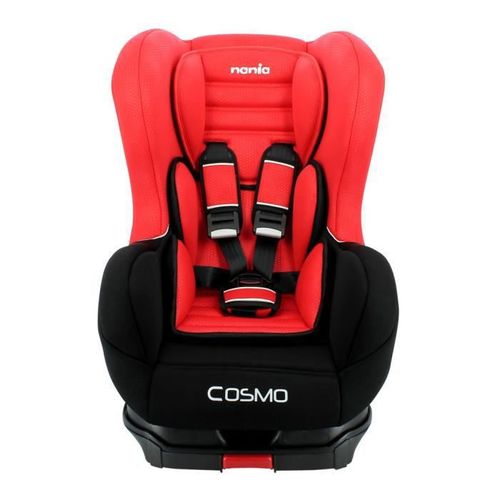 NANIA Siege auto Cosmo Double Isofix + Mousse + Boucle Groupe 0/1 - Naissance a 18 kg - Rouge - Photo n°2; ?>