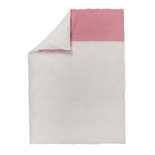 NATTOU Housse de couette Sachet & Pauline - 100 x 140 cm + taie d'oreiller 40 x 60 cm - 100% polyester - Rose - Photo n°2; ?>