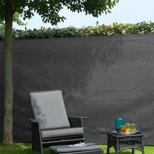 Nature Brise-vue de jardin PE 1,2 x 5 m Anthracite - Photo n°3; ?>