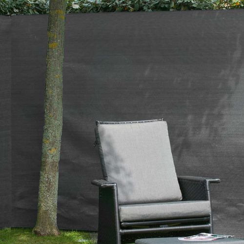 Nature Brise-vue de jardin PE 1,5 x 5 m Anthracite - Photo n°2; ?>