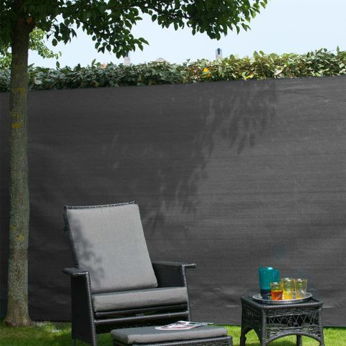 Nature Brise-vue de jardin PE 1,5 x 5 m Anthracite - Photo n°3; ?>