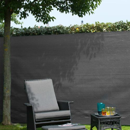 Nature Brise-vue de jardin PE 1 x 3 m Anthracite - Photo n°3; ?>