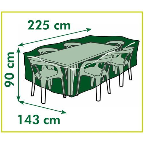 Nature Housse de mobilier de jardin tables rectangulaires 225x143x90cm - Photo n°3; ?>