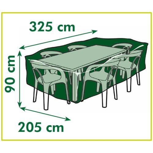 Nature Housse de mobilier de jardin tables rectangulaires 325x205x90cm - Photo n°3; ?>