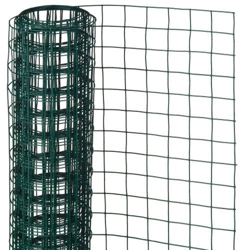 Nature Treillis carré 1x2,5 m 25 mm Acier enduit de plastique Vert - Photo n°2; ?>