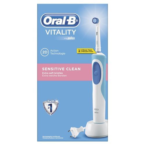 Oral B Brosse à Dents Électrique Vitality Sensitive Clean rechargeable - Photo n°2; ?>