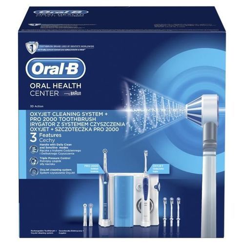 Oral-B Combiné Dentaire PRO 2000 + Hydropulseur Oxyjet - Photo n°3; ?>