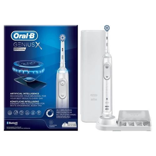 ORAL-B Genius X 20000N Brosse a dents électrique - Blanc - Photo n°2; ?>