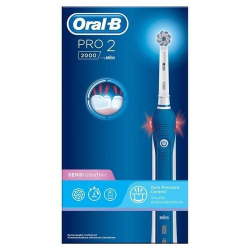 Oral-B Pro 2 2000 Brosse a Dents Électrique - aide a brosser les dents pendant 2 minutes - Photo n°3; ?>
