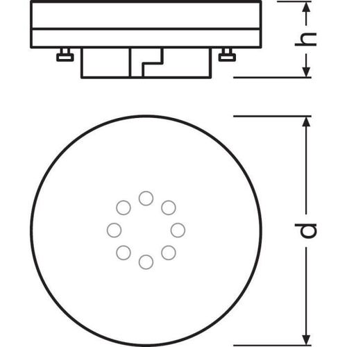 OSRAM Ampoule GX53 LED verre dépoli - 6W équivalent 40W GX53 - Blanc chaud - Photo n°2; ?>
