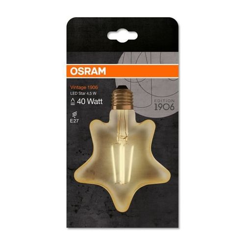 OSRAM Ampoule LED E27 étoile Vintage Edition 1906 - 4,5 W - Ambré - Photo n°3; ?>