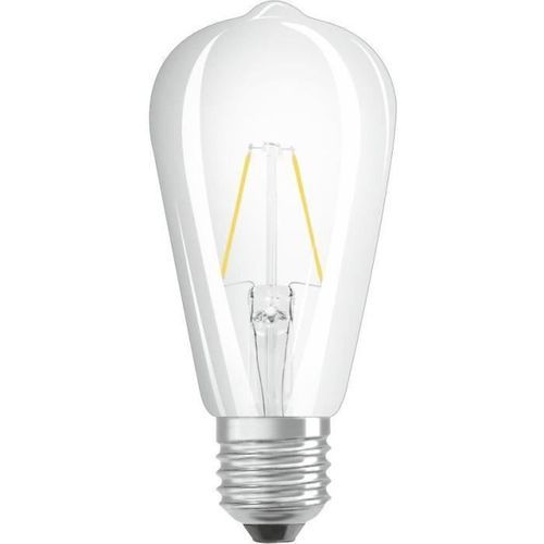 OSRAM Ampoule LED Edison clair filament - 2,5W équivalent 25W E27 - Blanc chaud - Photo n°3; ?>