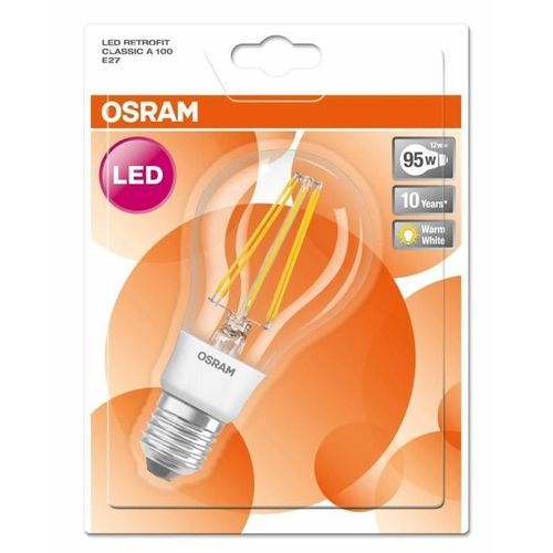 OSRAM-Ampoule LED filament standard E27 Ø6,7cm 2700K 11W = 95W 1420 Lumens Osram - Photo n°3; ?>