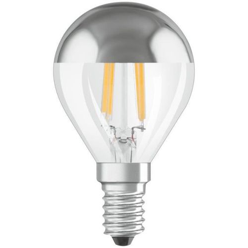 OSRAM Ampoule LED Sphérique clair filament Mirror or - 4W équivalent 37 E14 - Blanc chaud - Photo n°2; ?>