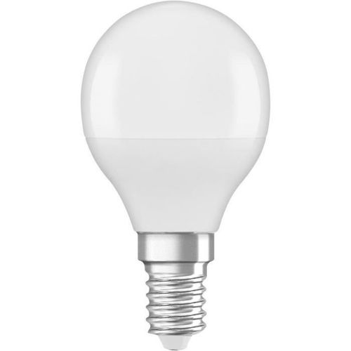 OSRAM Ampoule LED Sphérique dépolie avec radiateur - 4W équivalent 40W E14 - Blanc chaud - Photo n°3; ?>