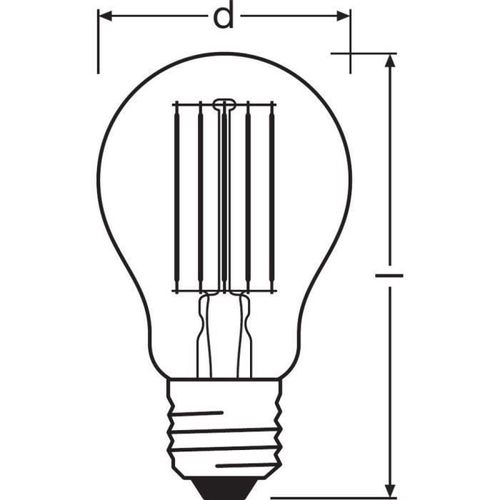 OSRAM Ampoule LED Standard Clair Filament - 11W équivalent 100W E27 - Blanc Froid 14 OSRAM Ampoule LED Standard clair filament - 11W équivalent 100W E27 - Blanc froid - Photo n°2; ?>