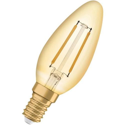 OSRAM Edition 1906 Ampoule Flamme LED clair filament Or - 2,5 W = 22 W - E14 - Blanc chaud - Photo n°3; ?>