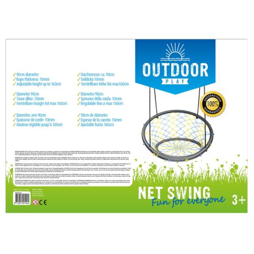 OUTDOOR PLAY Balançoire nid avec filet 90 cm - Photo n°3; ?>