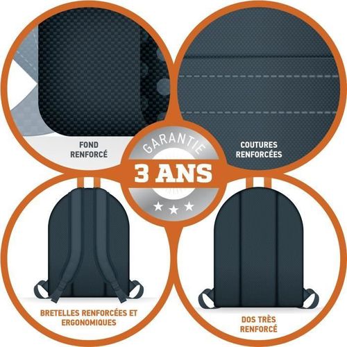 OXBOW Sac a dos borne 100737566 - Gris - Photo n°3; ?>