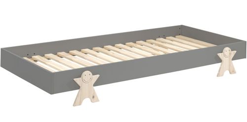 Pack De 2 Lits Empilables Pin Massif Gris Et Bois Clair Fernando 90x200 Cm 6 Pack de 2 lits empilables pin massif gris et bois clair Fernando 90x200 cm - Photo n°2; ?>