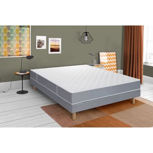 Pack Pret A Dormir Hypoallergénique DYNASPRING Matelas 140x190 + Sommier + Couette Et Oreillers 9 Pack pret a dormir Hypoallergénique DYNASPRING Matelas 140x190 + sommier + couette et oreillers - Photo n°3; ?>