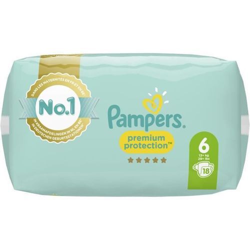 PAMPERS 18 Couches Premium Protection Taille 6 - Photo n°3; ?>