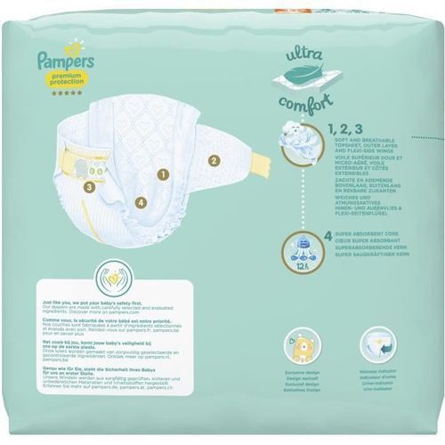PAMPERS 28 Couches Premium Protection Taille 3 - Photo n°3; ?>