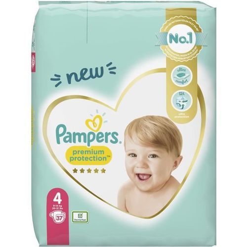 PAMPERS 37 Couches Premium Protection Taille 4 - Photo n°2; ?>