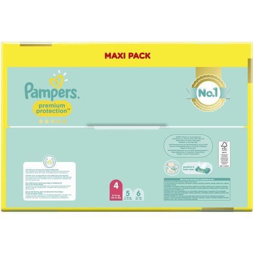 PAMPERS 80 Couches Premium Protection Taille 4 - Photo n°3; ?>