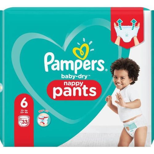 Pampers Baby-Dry Pants Couches-Culottes Taille 6, 33 Culottes - Photo n°2; ?>