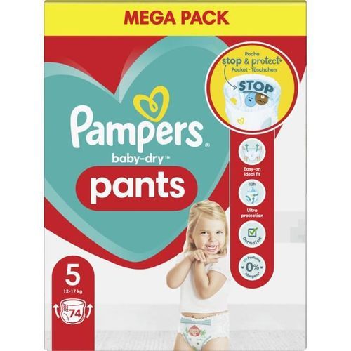 PAMPERS Baby-Dry Pants Taille 5 - 74 Couches-Culottes - Photo n°3; ?>
