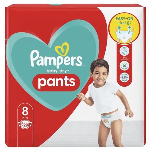 PAMPERS Baby-Dry Pants Taille 8 - 29 Couches-culottes - Photo n°2; ?>