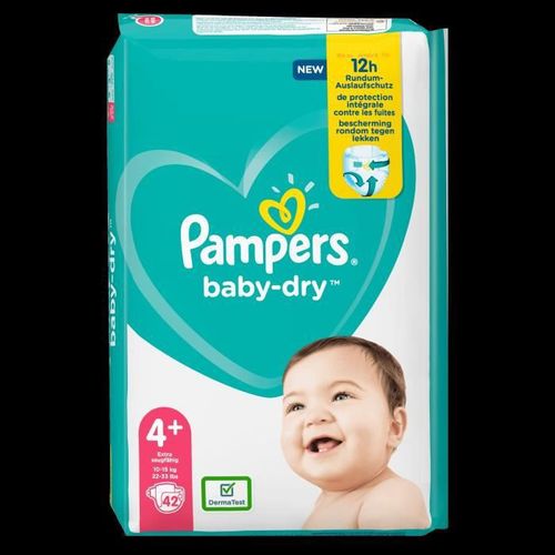 Pampers Baby-Dry Taille 4+, 42 Couches - Photo n°2; ?>