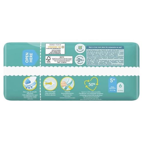 PAMPERS Baby-Dry Taille 5+ - 37 Couches - Photo n°3; ?>