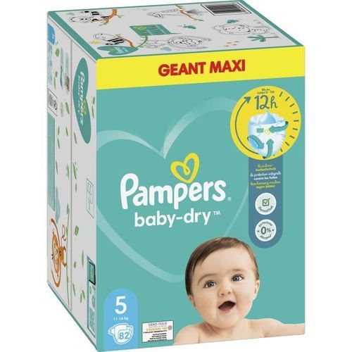 PAMPERS Baby-Dry Taille 5 - 82 Couches - Photo n°3; ?>