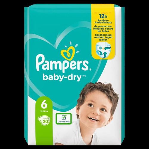 Pampers Baby-Dry Taille 6, 20 Couches - Photo n°2; ?>
